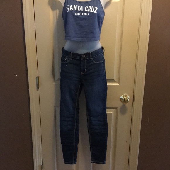 Jordache Dark Wash Girls (14) Skinny Ankle Jeans - Picture 1 of 6